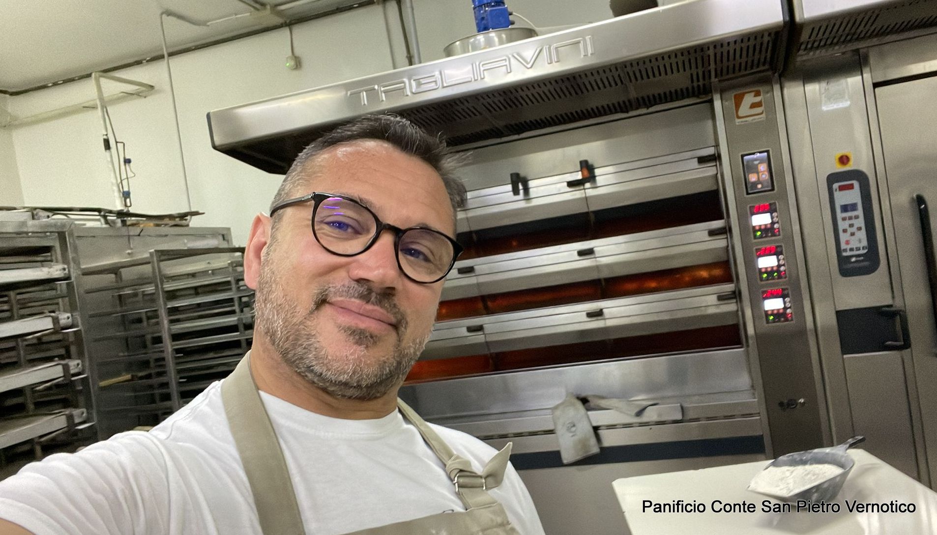 Massimo Conte, titolare del Panificio Conte